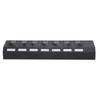 USB Hub 3.0 7‑Port High Speed Splitter Individual Switches Power
