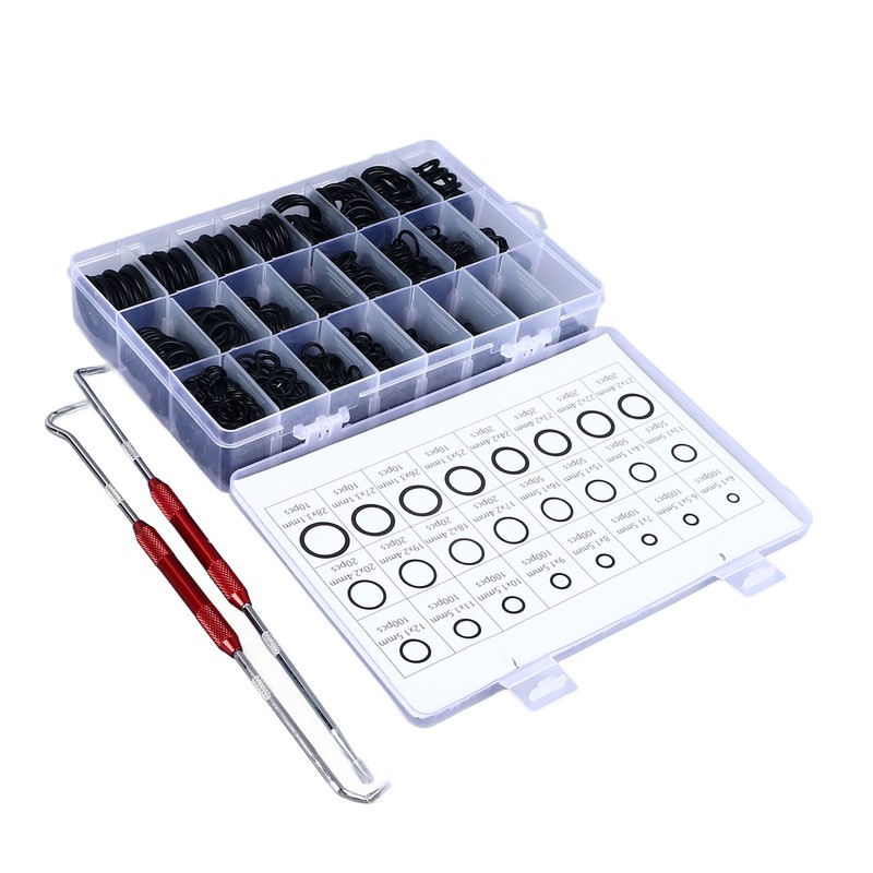 1200Pcs Sealing Ring Set Nitrile Rubber High Temperature Resistant Waterproof