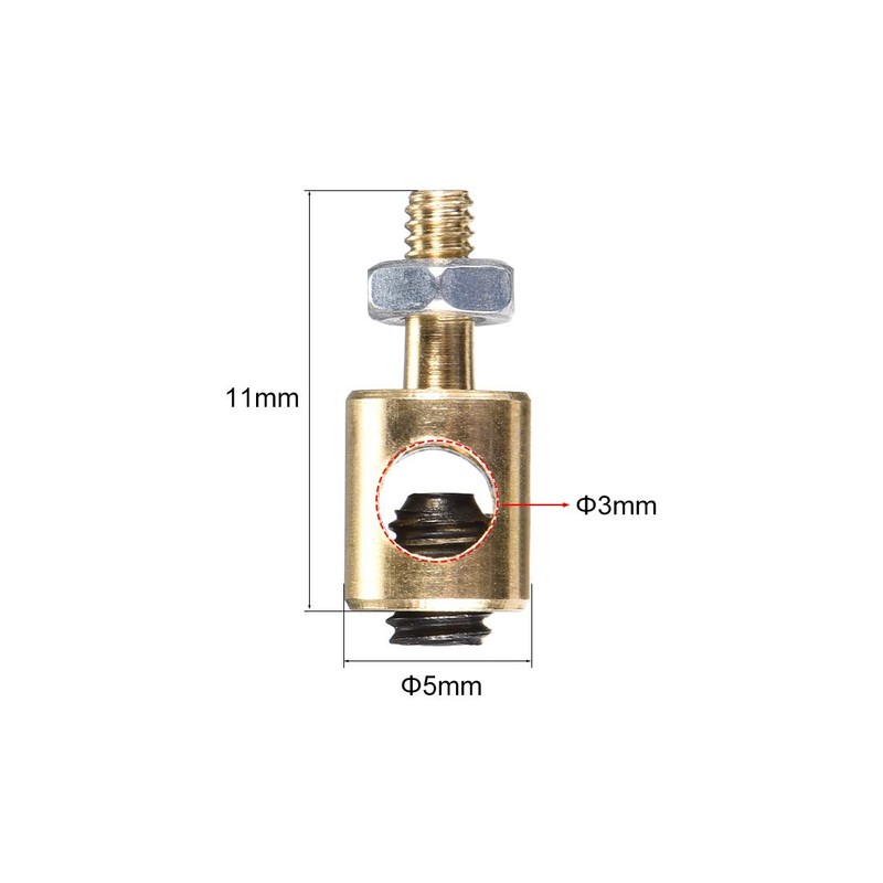 uxcell Linkage Stoppers Connecting Servo Arm,Push Rod for RC Airplane,D5x3mm