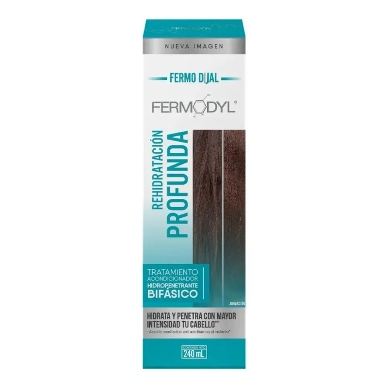 Tratamiento Capilar Bifásico Fermodyl Fermodual Rehidratación Profunda 240ml