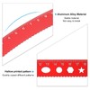 PATIKIL Triangular Ruler Set, 20cm Aluminum Metric Ruler, 45°60°Triangular Ruler