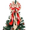 YankMooM Christmas Tree Topper Bow,Large Christmas Tree Bow Wreath Bow