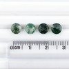 4 Pcs,6x6 MM, AURA GEMS Natural Moss Agate, Brilliant Cut,