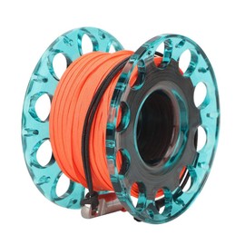 Dive Reel, Reel Diver, Reel Diving, Finger Reel, Scuba Diving Spool Reel, Lightweight Plastic Mini Finger Reel Spool with Double Carabiner Spool, 30 Metre Lead for Diving, Snbelling Underwater (Blue)