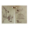 Guardian Angel Kneeling with Protective Letter Made of Clay Handmade
