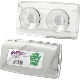 Zeyitian Ez Pass Holder Clear 1 Pack - Super Strong Suction Cups for Windshield, Toll Pass Transponder Holder for EZ Pass/iPass