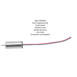 Motor sin Núcleo de 4 piezas 3.7V 0.08A 0.6W Motor de CC cepillado Motor de Dron de Bajo Consumo Motor Sin Núcleo de Alta Velocidad 44000 Rpm Para Engranaje de Dirección, Motor de Avión DIY
