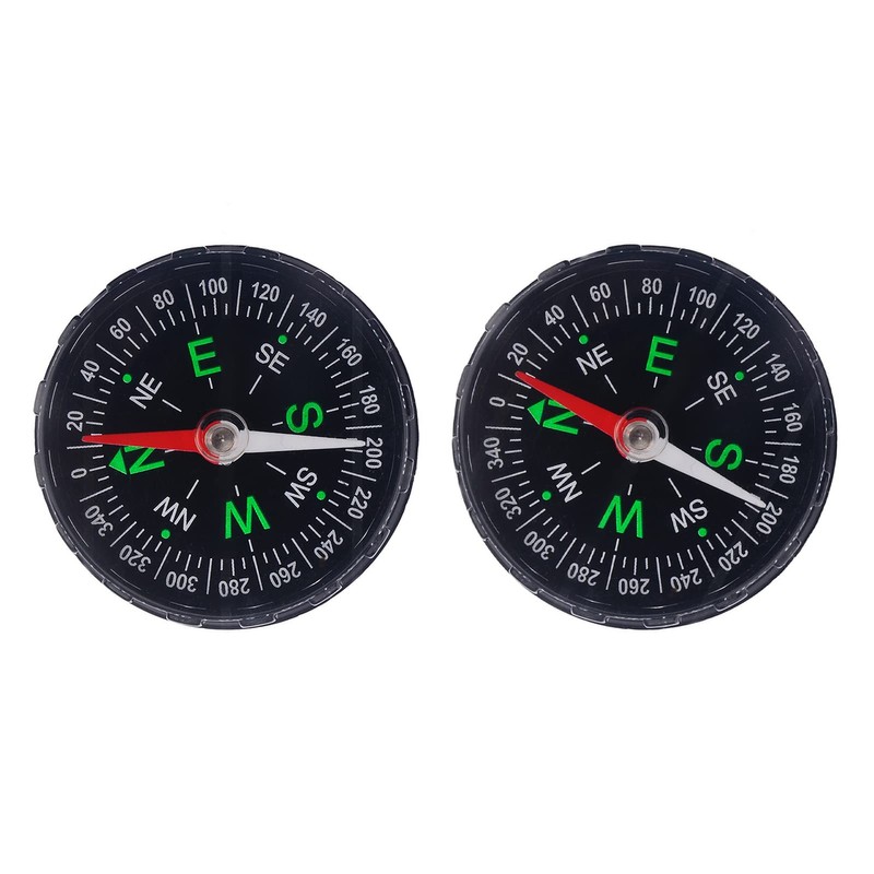 Mini Compass Portable Plastic Pocket Compass Hard Shell Liquid Filled