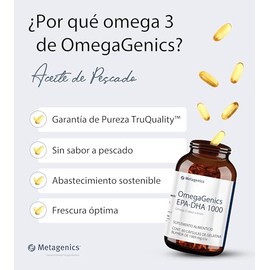 METAGENICS OmegaGenics EPA-DHA 1000 - Omega-3 Aceite de Pescado