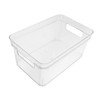 Operitacx Transparent Storage Box Small Containers Makeup Organizer Countertop Desktop