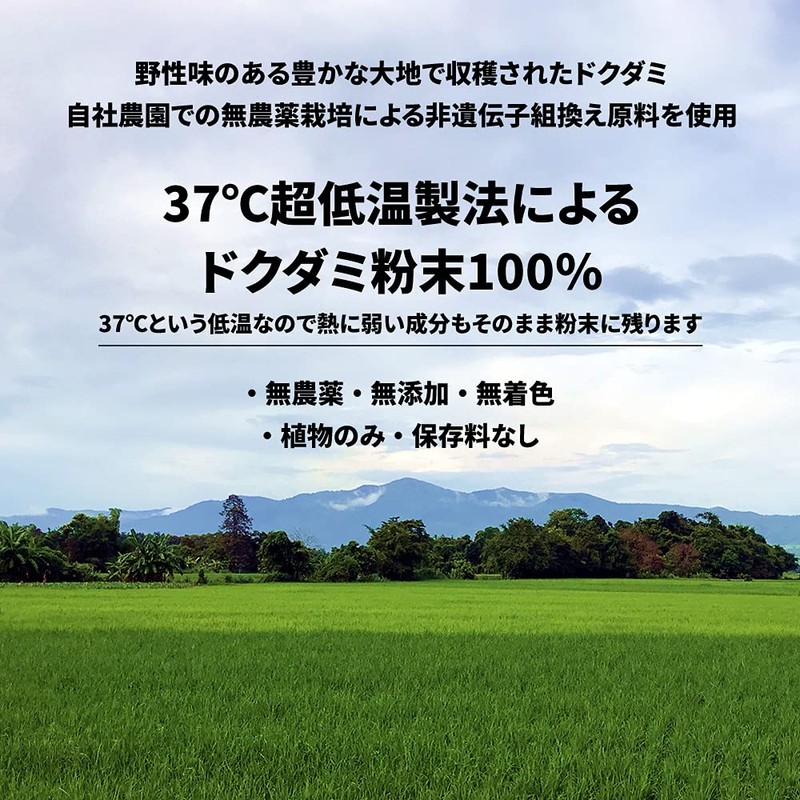 ドクダミ サプリメント 120カプセル 無農薬 無添加 植物100％【2袋セット】