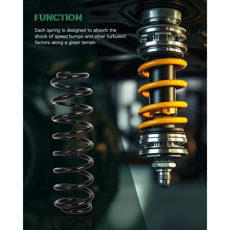 SCITOO 2Pcs Rear Suspension Coil Spring Set Fits 2011 2012