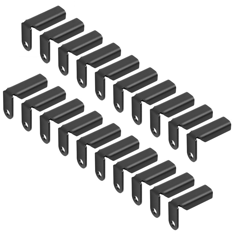 OTTFF 20 Pack Black Fence Mounting Bracket Fits 1" x