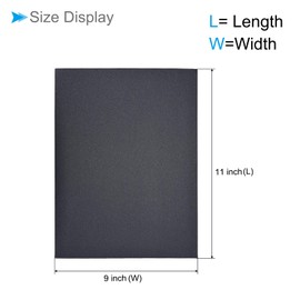 CoCud Wet Dry Sanding Sheets 9" x 11" 280 Grit Silicon Carbide Sandpaper - (Applications: Drywall, Wood, Metal) Pack of 10