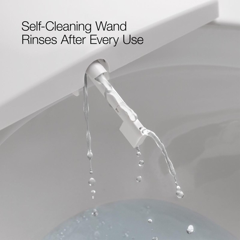 Kohler PureWash M100 Manual Elongated Bidet Attachment For Toilet Seat,