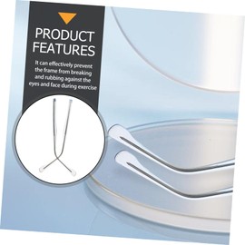 GRIRIW 1pair Sturdy Metal Glasses Arms Replacement Temples for Eyewear Repair Comfortable Fit Easy Installation for Active Lifestyles and Practical Design