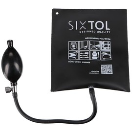 SIXTOL Air Mover 1 Inflatable Positioning Wedge, Load Capacity up to 135 kg, Air Wedge for Car, Furniture, Window Installation, Easy Lifting and Positioning, Robust and Easy to Use, Black