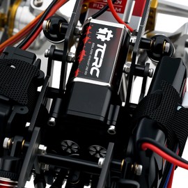 TCRC Metal 77T High Torque Speed Reduction Brushed Motor w/ 12T Pinion Low Speed Transmission Gearbox w/Chromoly Steel Integrated Gears Assembly Set for Redcat Ascent-18