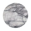 StonePlus Natural Round Marble Tray Glossy Pastry Board for Dessert,
