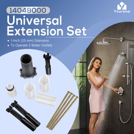 2 Sets of 14048000 Universal Extension Set 1” (25mm) Fits for Grohtherm SmartControl Trims To Operate 3 Water Outlets