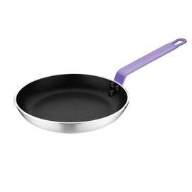 Hygiplas Frypan Aluminium Non-stick Teflon Platinum Plus Purple Handle - 200x35mm