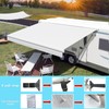 CYLAND RV Awning Fabric Replacement,18.5oz Outdoor Vinyl Camper Trailer Motorized