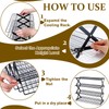 4 Tier Collapsible Cooling Rack, Adjustable Stackable Stainless Steel Baking