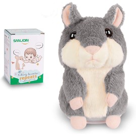 SANJOIN Kids Toddler Toys for Ages 2-4, Talking Hamster Repeats What You Say, Interactive Plush Repeating Toy for 2 3 4 5 6 8 Year Old Boy Girl Birthday Gift