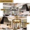 SHIANDAR Light Fixture Ceiling Mount Kitchen 4 Light Semi Flush