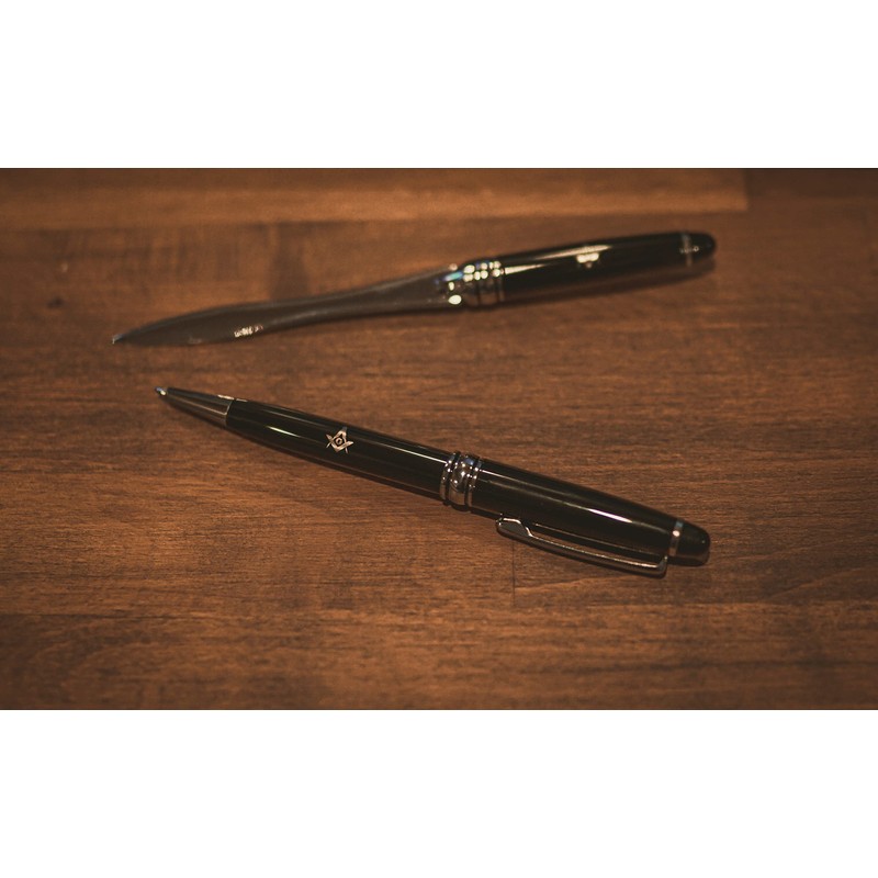 Masonic Pen and Letter Opener with Box