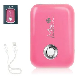 Ventilador Mini Eyelash Fan Rosa USB Secador Extensión de Pestañas Maquillaje                                                                         