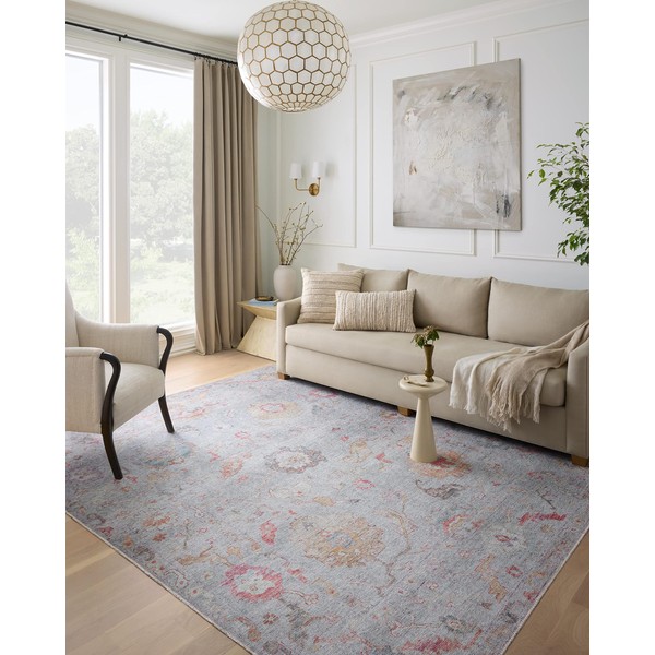 Loloi II Elysium Collection ELY-04 Silver/Multi 2'-0" x 5'-0" Accent Rug