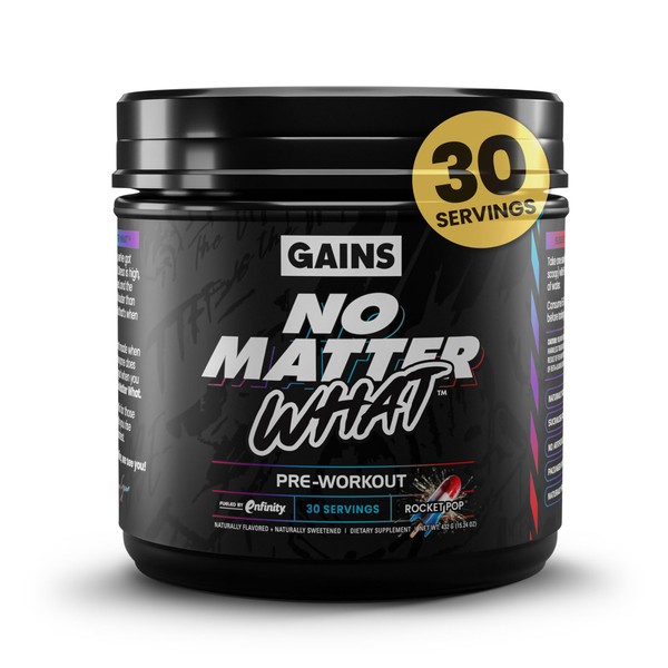 Gains in Bulk No Matter What Pre Workout Powder, with