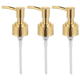 SALUTUY Bottle Pump, Shampoo and Conditioner Bottle Nozzle Unique Perfume Bottle Pump Dispenser Pump for Shower Gel Hand Massage Oil Bottle(Gold)