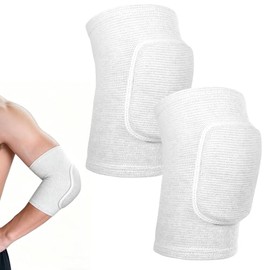 1 Pair Volleyball Elbow Pads, Breathable Arm Brace Pads Elbow Protection Pad Sport Elbows Protector Strap Soft Support Cushion Fitness Arm Knee Protec