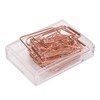100PCS Paper Clips Portable Mini Cute Shape Electroplated Rose Gold