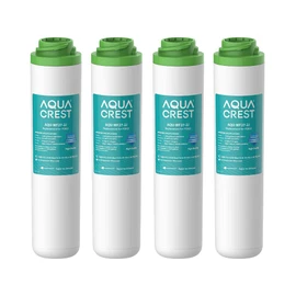 AQUACREST FQK2J Under Sink Water Filter, Replacement for GE FQK2J, FQK1K, 1320 Gallons Dual Flow Drinking Water Replacement Filters (4 Count)