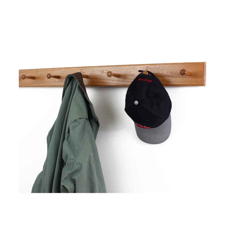 Solid Cherry Shaker Peg Racks (Cherry, 35" x 3.5" with