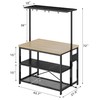 GAOMON 42" Large Kitchen Island Bakers Rack Microwave Oven Stand