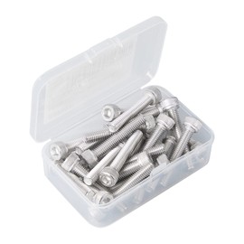 M5 x 45mm Socket Head Cap Screws Bolts Stainless Steel 304 Metric Machine Hex Socket Screw, Allen Hex Drive, Fully Thread, 25PCS