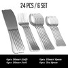 OVENTE 24-Piece Silverware Set Service for 6, Durable Stainless Steel