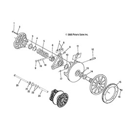 Polaris Snowmobile Bushing Weight Assembly, Genuine OEM Part 1321528, Qty 1