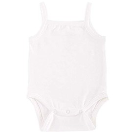 Body de camisola para niño pequeño en mezcla de fibra de viscosa de bambú natural, 1 y 3 paquetes, Camisola sin mangas - Paquete de 1, 9 Meses