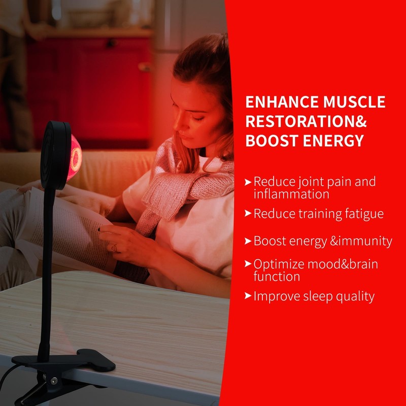 Wtintell- Terapia de luz roja para rostro, 40 LED, 660