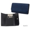 Leathertone 4TL0024 Key Case, Made in Japan, Black Pier Leather