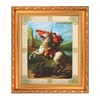 NKlaus - Heiliger Georg Drachentöter - Ikone im Rahmen mit