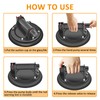 MENGXIANG 2Pack Vacuum Suction Cups Heavy Duty Hand-held Glass Lifter