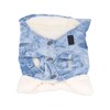Dog Jean Coat Warm Cold Weather Plush Denim Pet Jacket