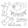 Gemini - Clearstamp&snijmal set - Trifold Window - Birthday Bunny