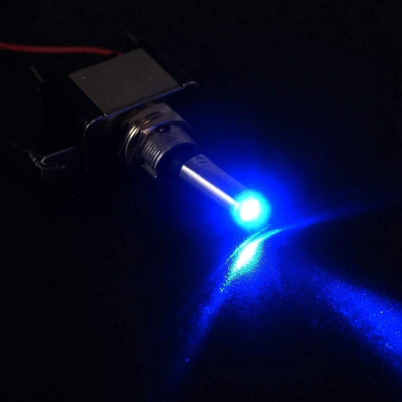 Twidec/3Pcs Rocker Lighted Toggle Switch 12V 20A Heavy Duty Racing